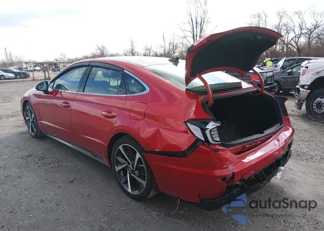 2021 Hyundai Sonata Sel Plus z USA, uszkodzony, nr VIN 5NPEJ4J28MH107459